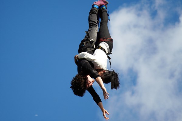 Couple Bungee Jumping